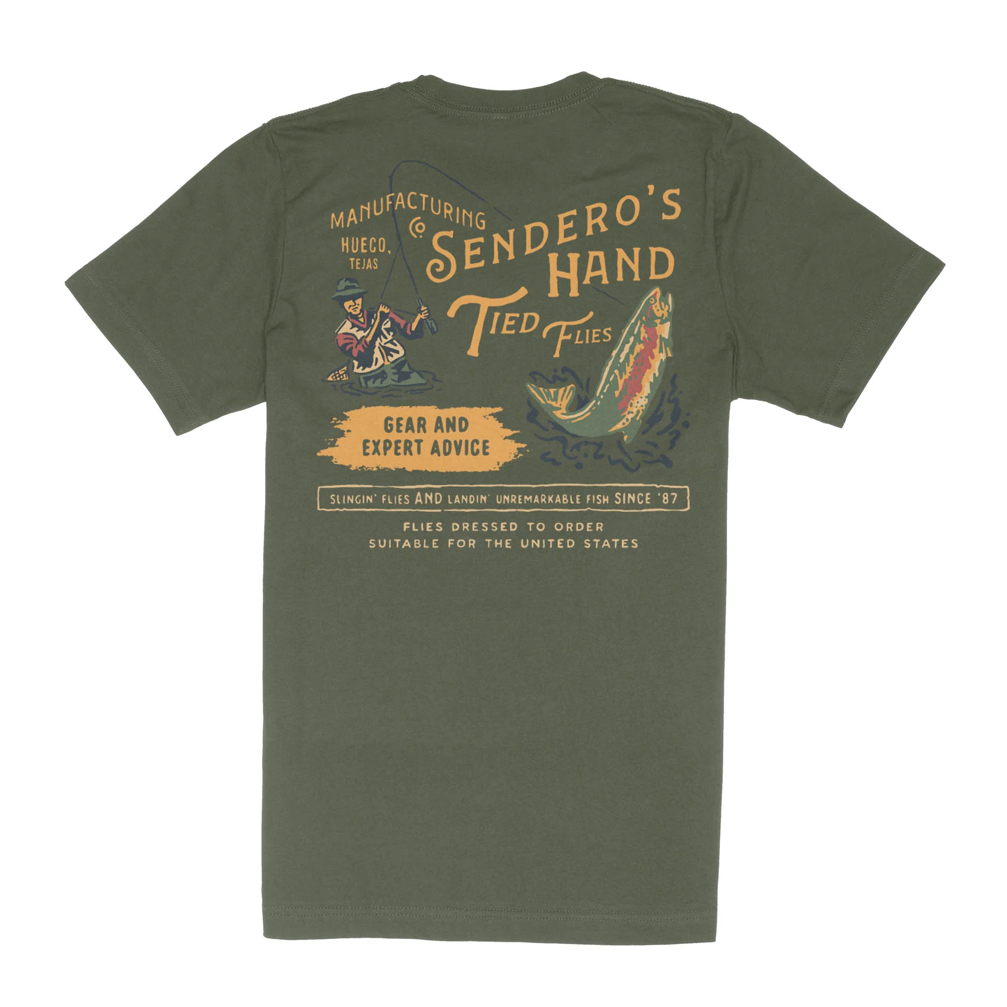 Hand Tied Flies T-Shirt - Image 5